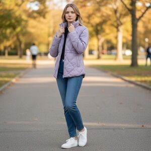 North Face Westcliffe Down Jacket Women's Small Lavendar Gray